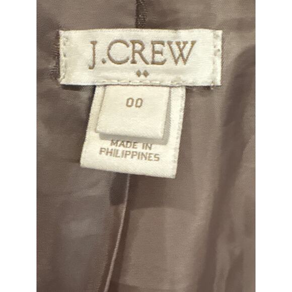 J. Crew Women's Tan City Wool Blend Coat Size 00 - Picture 10 of 11